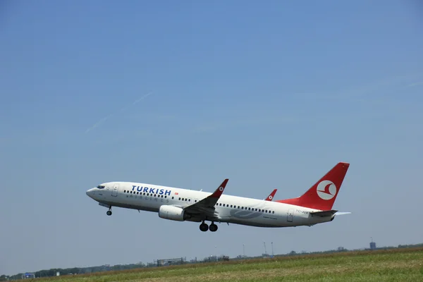 Amsterdã, Holanda - 12 de junho de 2015: TC-JGV Turkish Airlin — Fotografia de Stock