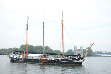 Velsen, Hollanda - 19 Ağustos 2015: Yelken Amsterdam 2015