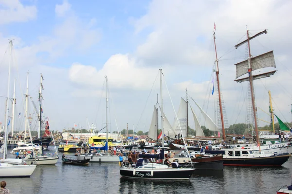 Velsen, Nederländerna - augusti 19 2015: Segla Amsterdam 2015 — Stockfoto