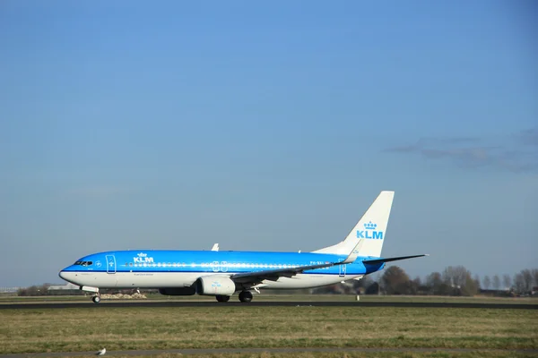 Mars, 22 2015, Amsterdam Schiphol Airport Ph-Bryssel den Klm Royal Du — Stockfoto