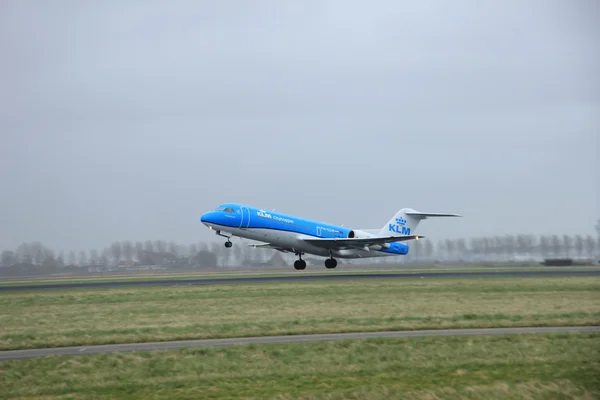 27 de março de 2015, Amsterdam Schiphol Airport PH-KZM KLM Cityhop — Fotografia de Stock