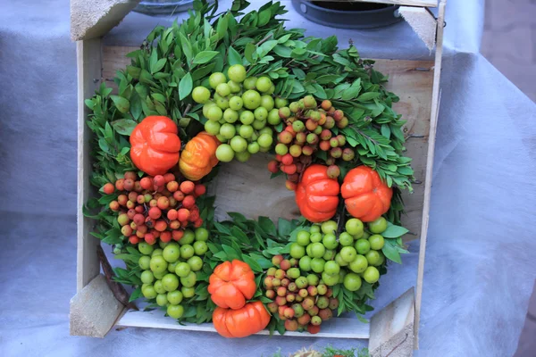 Corona decorativa de otoño — Foto de Stock