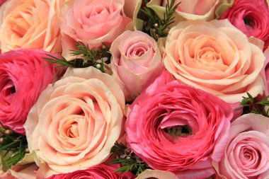 Pembe Gül gelin buketi