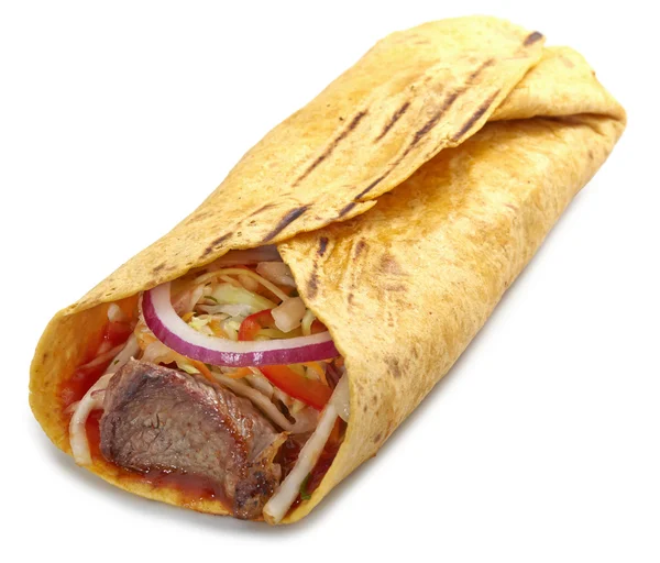 화이트에 doner — 스톡 사진