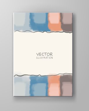 Çok renkli Mevsimlik arka planlar ile broşür.