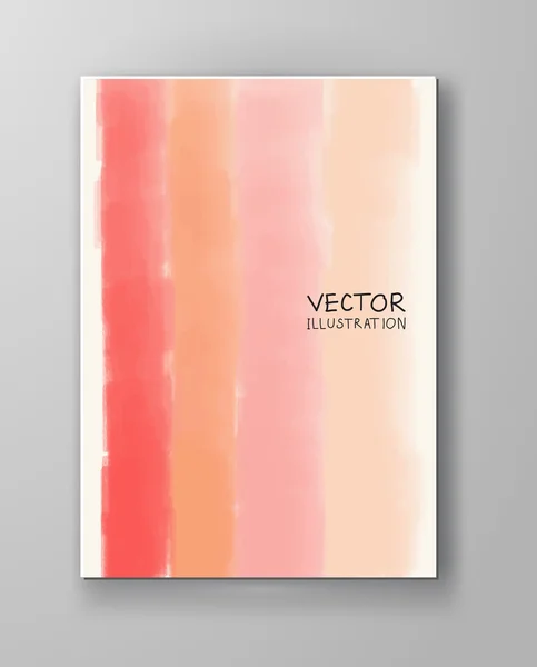 Folleto con fondos azules multicolores . — Vector de stock