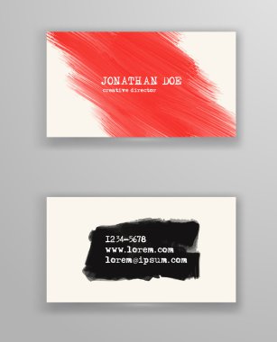 Yaratıcı kartvizit şablonları.