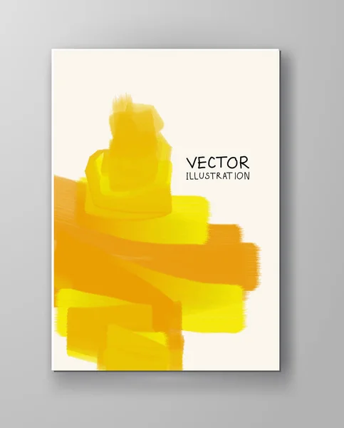 Fondo abstracto color amarillo . — Vector de stock