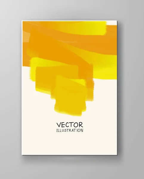 Fondo abstracto color amarillo . — Vector de stock