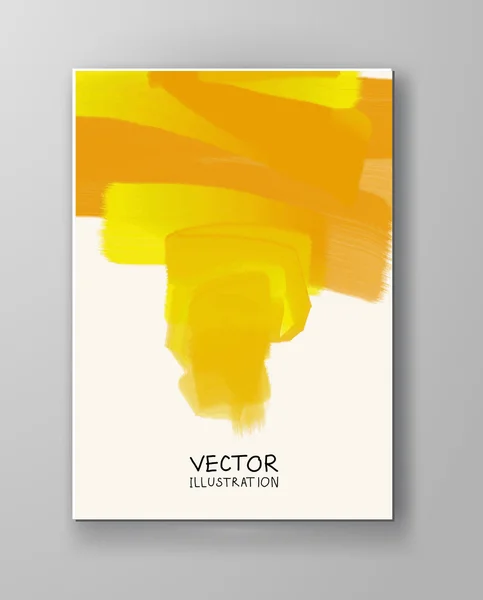 Fondo abstracto color amarillo . — Vector de stock