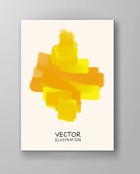 Abstrakte Hintergrund gelbe Farbe. — Stockvektor
