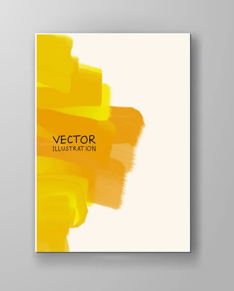 Fond abstrait couleur jaune . — Image vectorielle