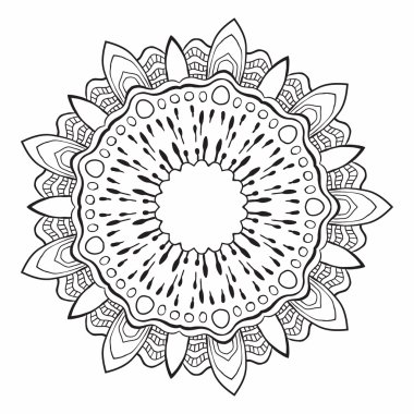 Mandala. Soyut Vektör Dekorasyon. 
