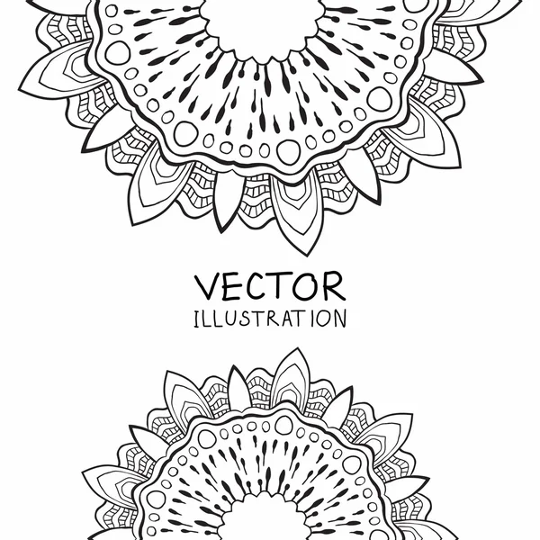 Mandala. Décoration vectorielle abstraite . — Image vectorielle