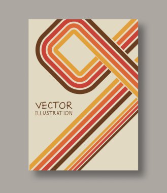 Broşür renkli çizgili