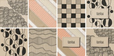 Vektör şerit deseni. 