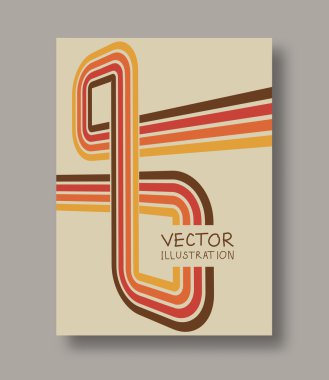 Broşür renkli çizgili