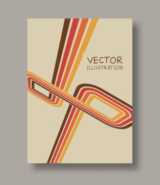 Broşür renkli çizgili