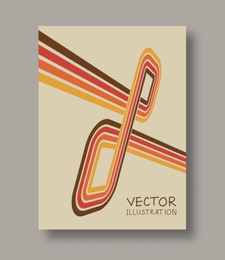 Broşür renkli çizgili