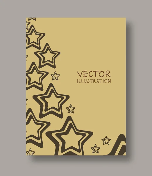 Folleto con líneas de color — Vector de stock