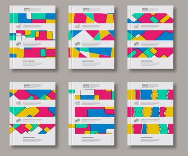 Soyut tasarım şablonları.