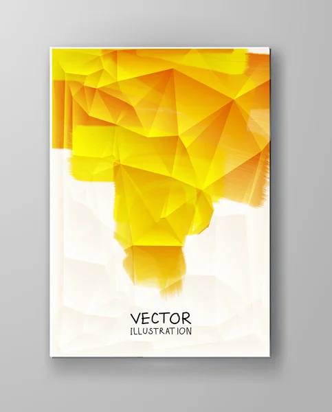 黄色の抽象的な背景色. — ストックベクタ