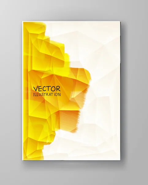 Fond abstrait couleur jaune . — Image vectorielle