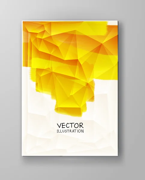 Fond abstrait couleur jaune . — Image vectorielle