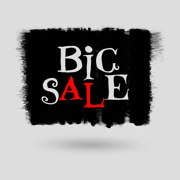 Big sale, vector handwritten text — Stock Vector