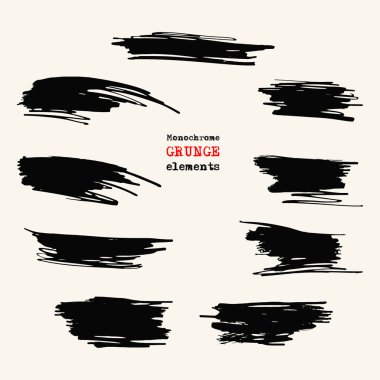 vektör grunge fırçalar