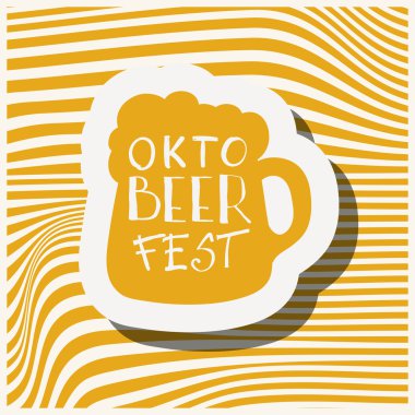 retro tarzı bira etiket.