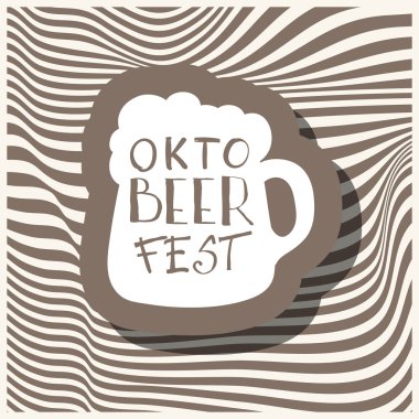 retro tarzı bira etiket.