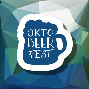 retro tarzı bira etiket.