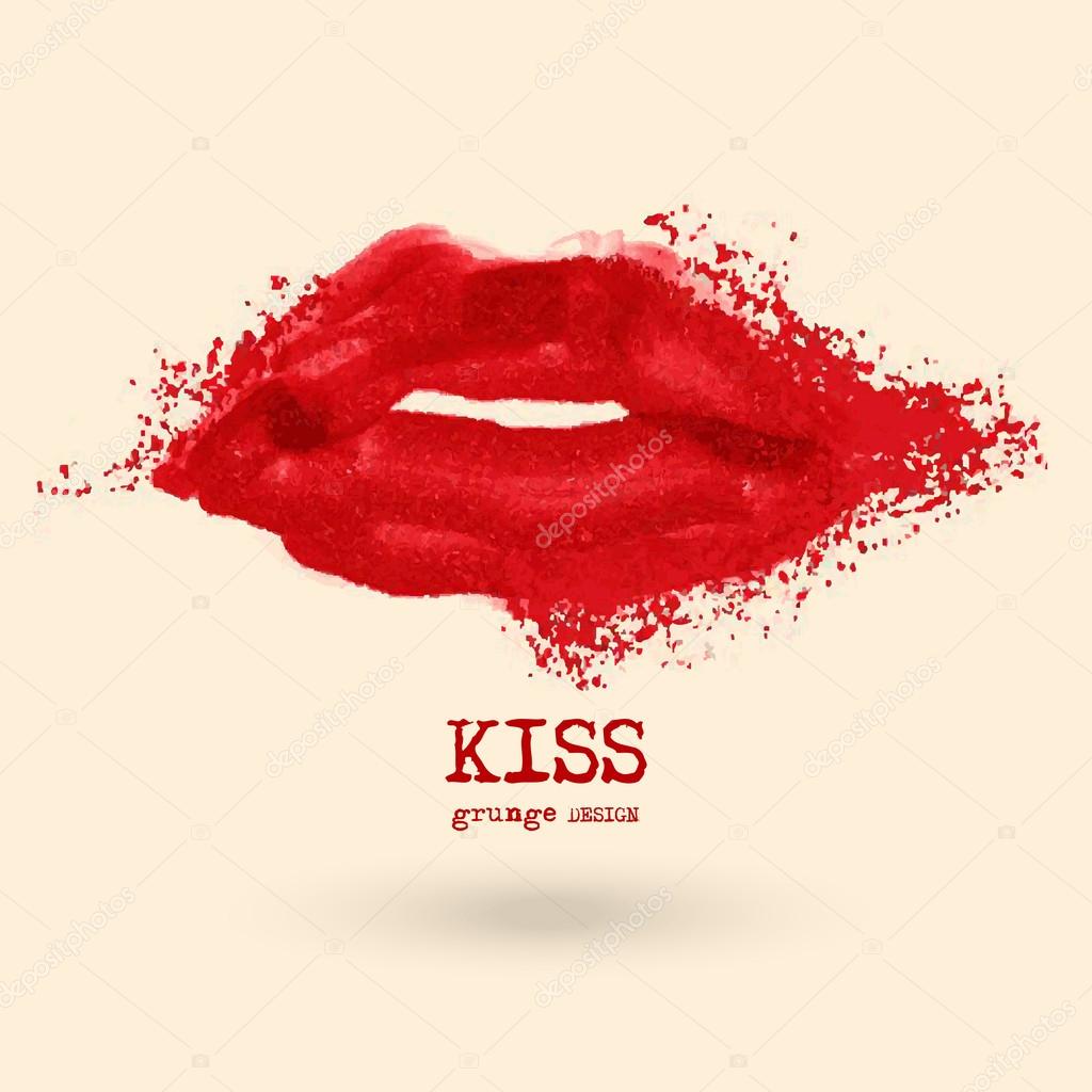 Diseño de labios pintados Vector de stock #122746546 de ©sdmixx, image size:1024x1024