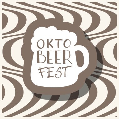 retro tarzı bira etiket.