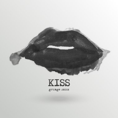 Boyalı dudaklar tasarım