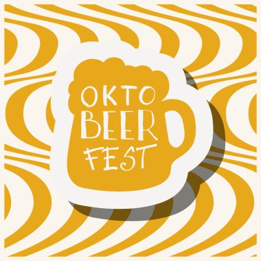 retro tarzı bira etiket.