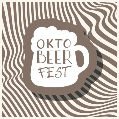 retro tarzı bira etiket.