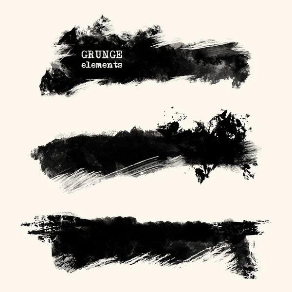 Vector grunge brushes — Stock Vector