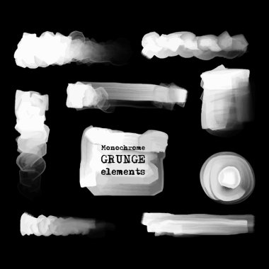 Vektör siyah fırça darbeleri ayarla.