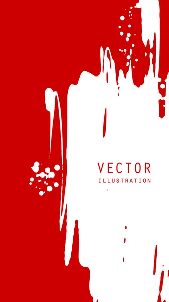 Abstrakt Bläckborste Banderoller Med Grunge Effekt Japansk Stil Vektorillustration — Stock vektor