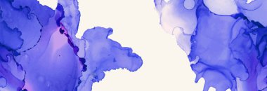 Alkol mürekkebi vektör dokusu pankartı. Akışkan mürekkep soyut arkaplan. Tasarımınız için sanat öğesi çizimi.