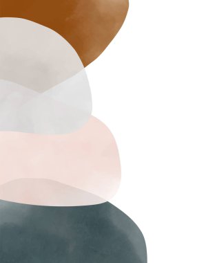 Vektör soyut sanat arka planı. Suluboya dokusu. Çağdaş vektör sanat duvar kağıdı dekorasyonu. Soyut resimleme.