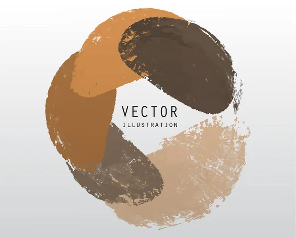 Illustration Vectorielle Bannière Ronde Vierge Colorée Style Grunge — Image vectorielle