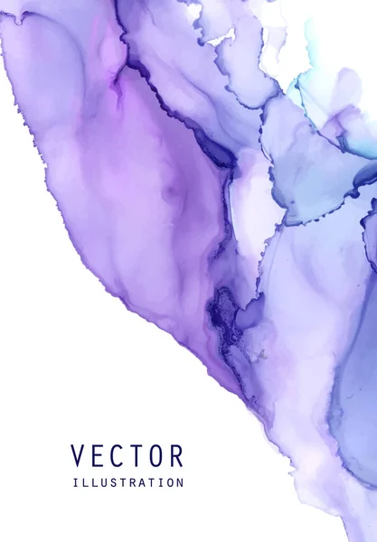 Textura Vetor Tinta Álcool Tinta Fluida Fundo Abstrato Ilustração Elementos — Vetor de Stock