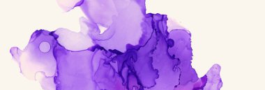 Alkol mürekkebi vektör dokusu pankartı. Akışkan mürekkep soyut arkaplan. Tasarımınız için sanat öğesi çizimi.