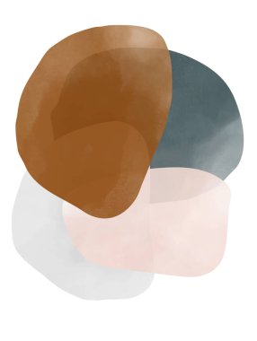 Vektör soyut sanat arka planı. Suluboya dokusu. Çağdaş vektör sanat duvar kağıdı dekorasyonu. Soyut resimleme.