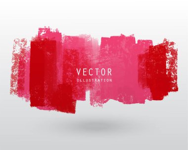 Vektör illüstrasyon grunge fırça stili boya renkli boş afiş. Soyut tasarım ögesi.