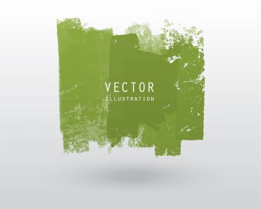 Vektör illüstrasyon grunge fırça stili boya renkli boş afiş. Soyut tasarım ögesi.