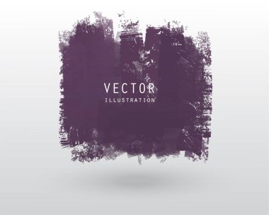 Vektör illüstrasyon grunge fırça stili boya renkli boş afiş. Soyut tasarım ögesi.